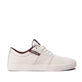 Supra STACKS II VULC Lave Sneakers Herre Hvite/Hvite | NO-76112